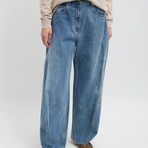 Tibi Sid jeans, classic wash, 26 Short. Reduced $325 ($495)